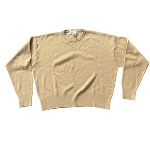 Jones New York Sweater Wool Blend Camel Tan Vintage Large